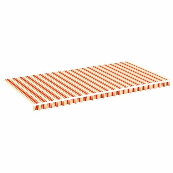Tissu de remplacement pour auvent jaune et orange 6x3 m