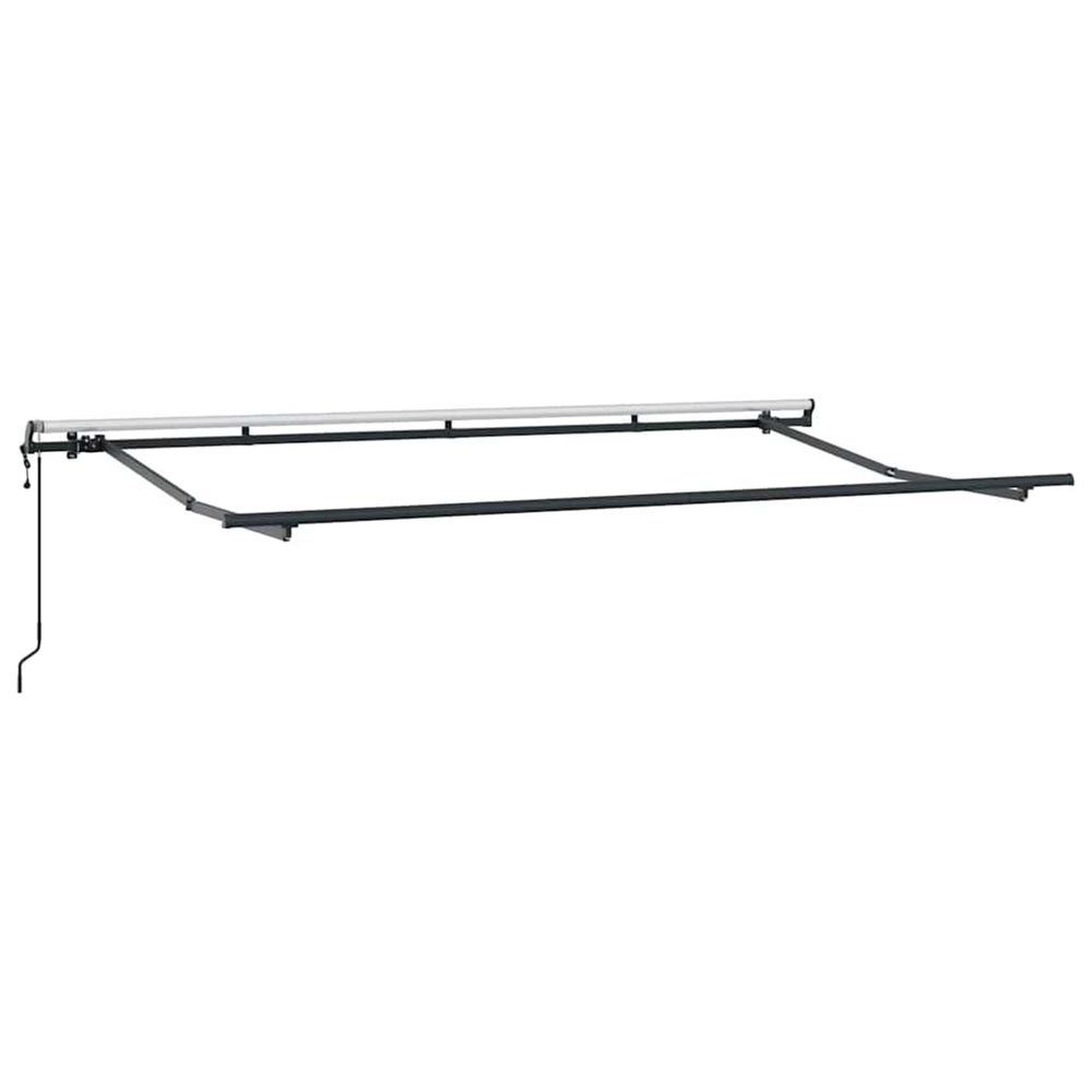 Cadre d'auvent anthracite 4 x 2 m métal