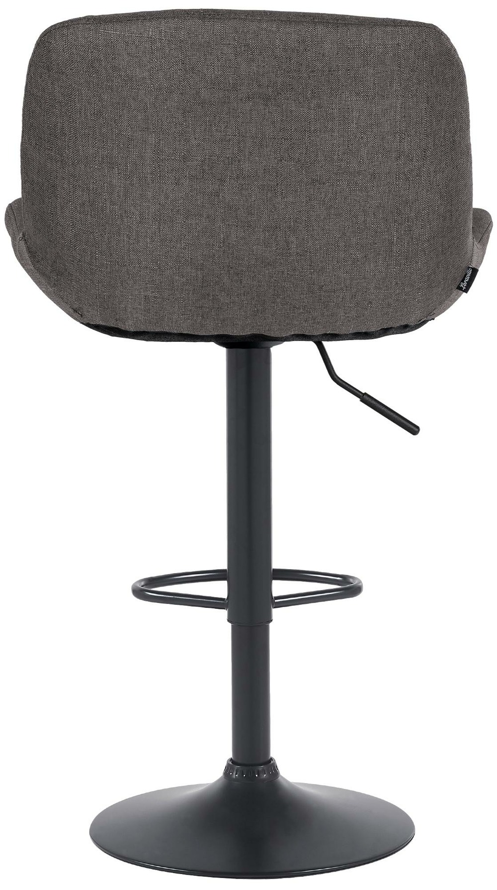 Lot de 2 tabourets de bar solon tissu noir