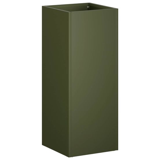 Cache-pot de jardin vert olive 20 x 20 x 50 cm