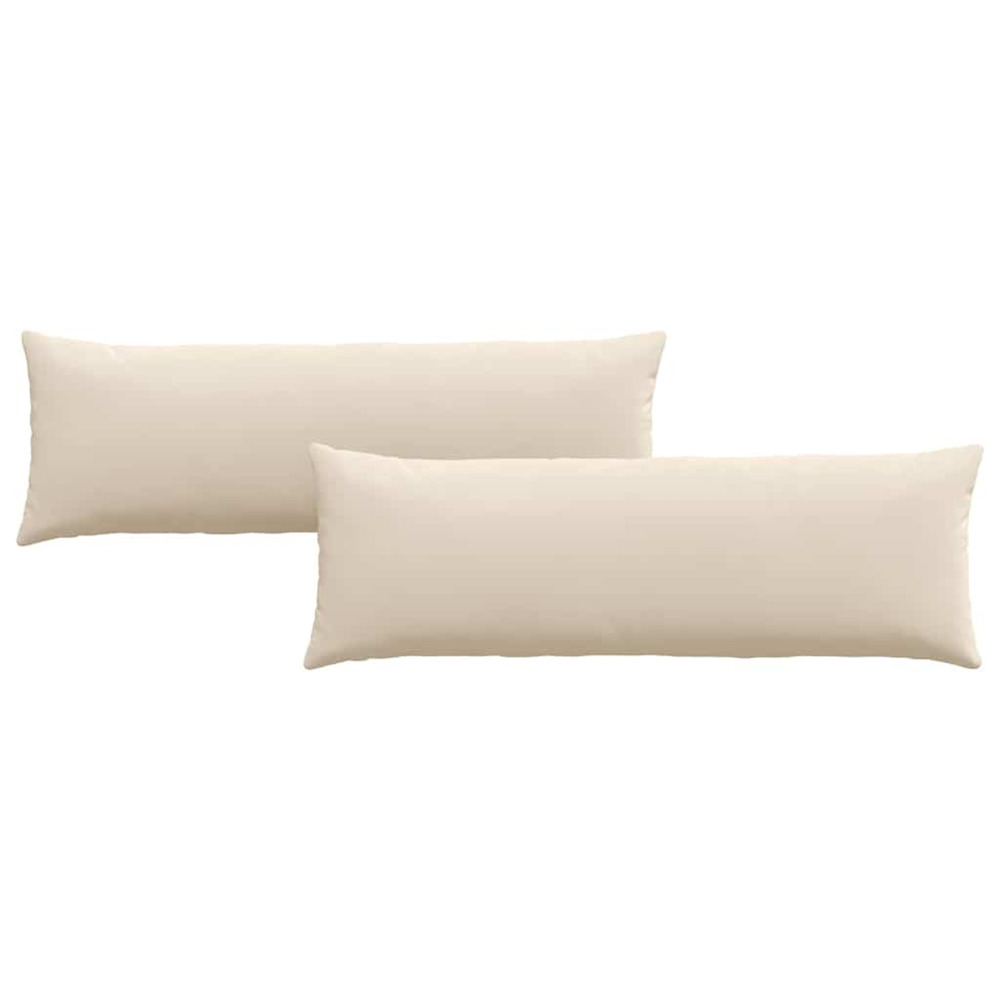 Coussins de canapé 2 pcs beige 120 x 40 cm tissu