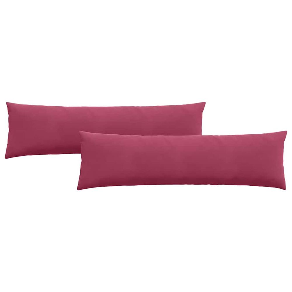 Coussins de canapé 2 pcs bordeaux 145 x 40 cm