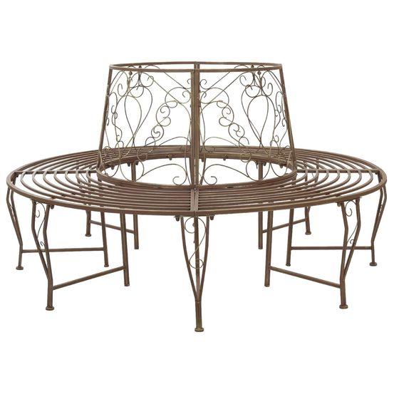 Banc d'arbre 8-nombre de places ø 160 x 89 cm acier