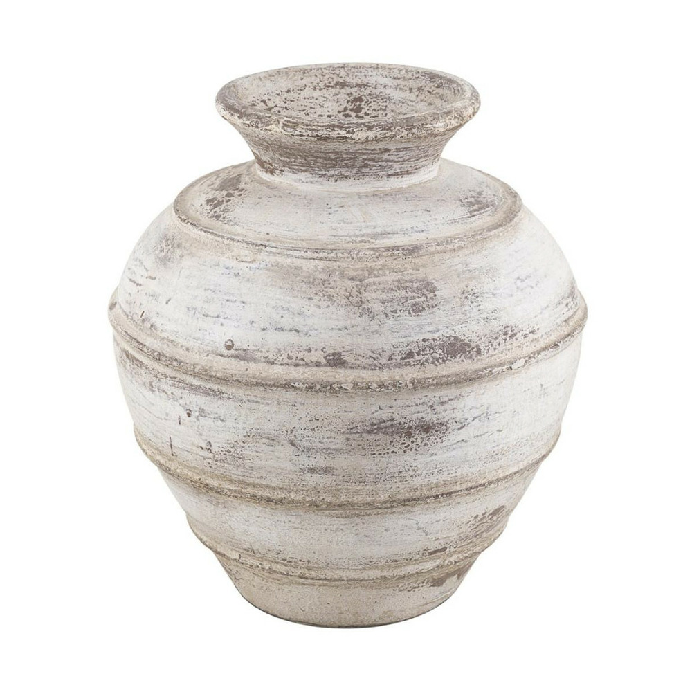 Vase argile argile blanc - décoration d'autrefois