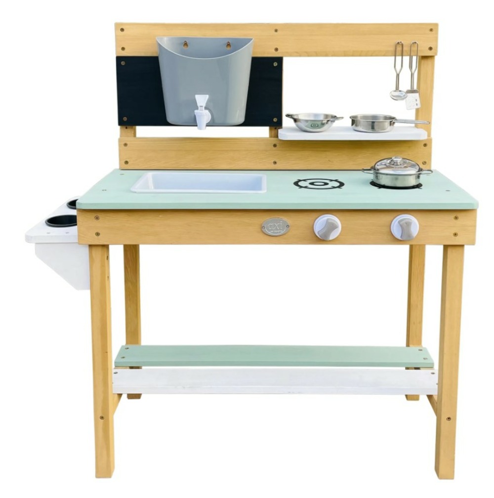 Cuisine boue puck vert-blanc-marron