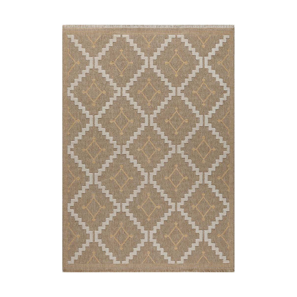 Tapis intérieur extérieur aspect jute jaune tijuana 9041 180 x 67 cm