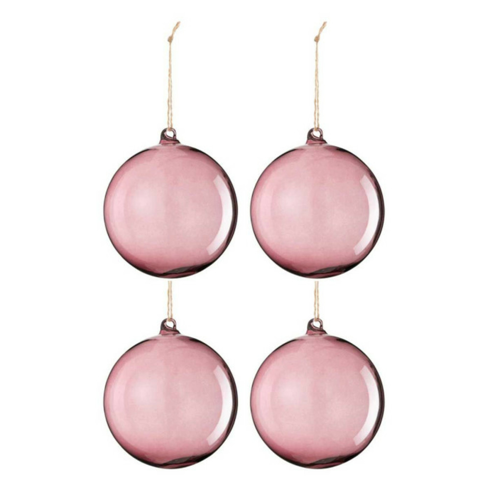 Lot de 4 boules de noël 