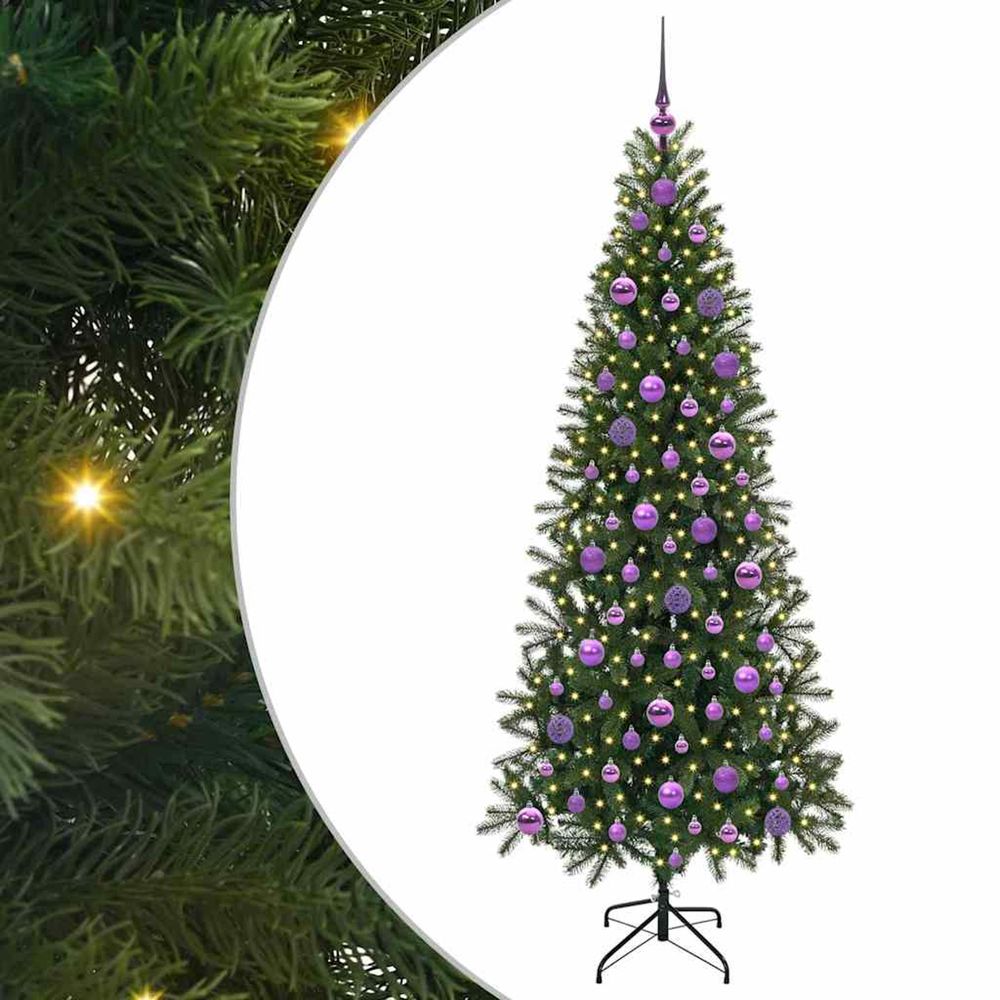 Sapin de noël artificiel vert 180 cm pe et pvc