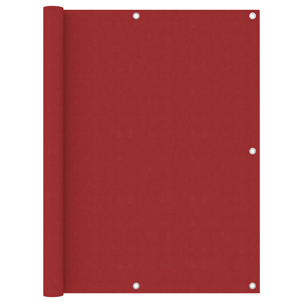 Écran de balcon rouge 120x500 cm tissu oxford