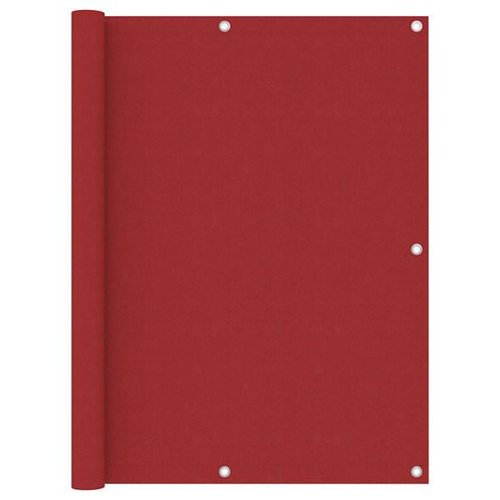 Écran de balcon rouge 120x500 cm tissu oxford