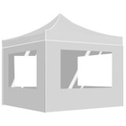Tente de réception pliable avec parois aluminium 2x2 m blanc