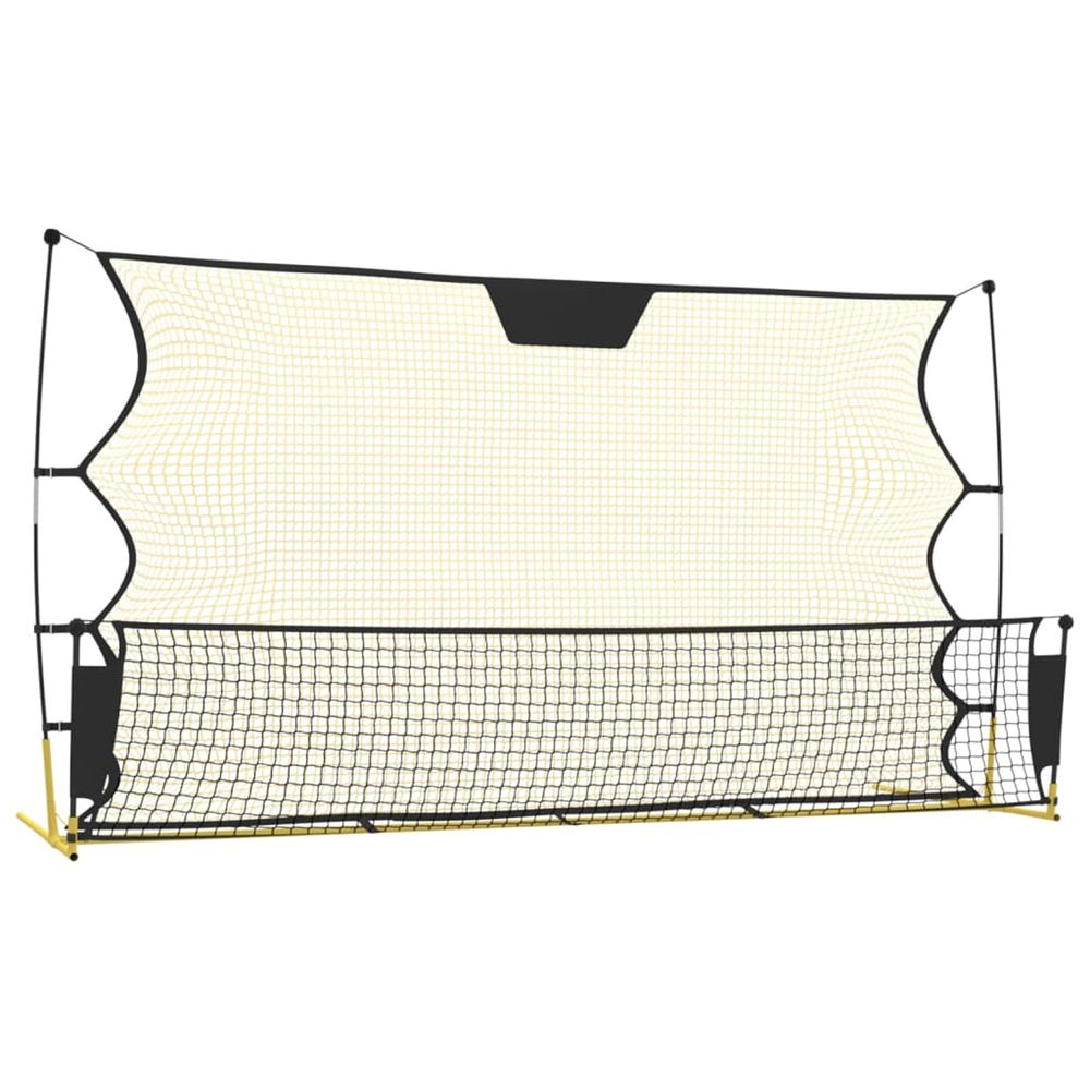 Filet de rebond de football noir/jaune 183x85x120 cm polyester