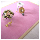 Tapis paillettes star rose - ganse coton beige - 250 x 350 cm