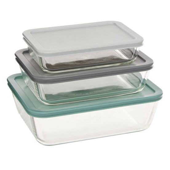 Lot de 3 boîtes de conservation