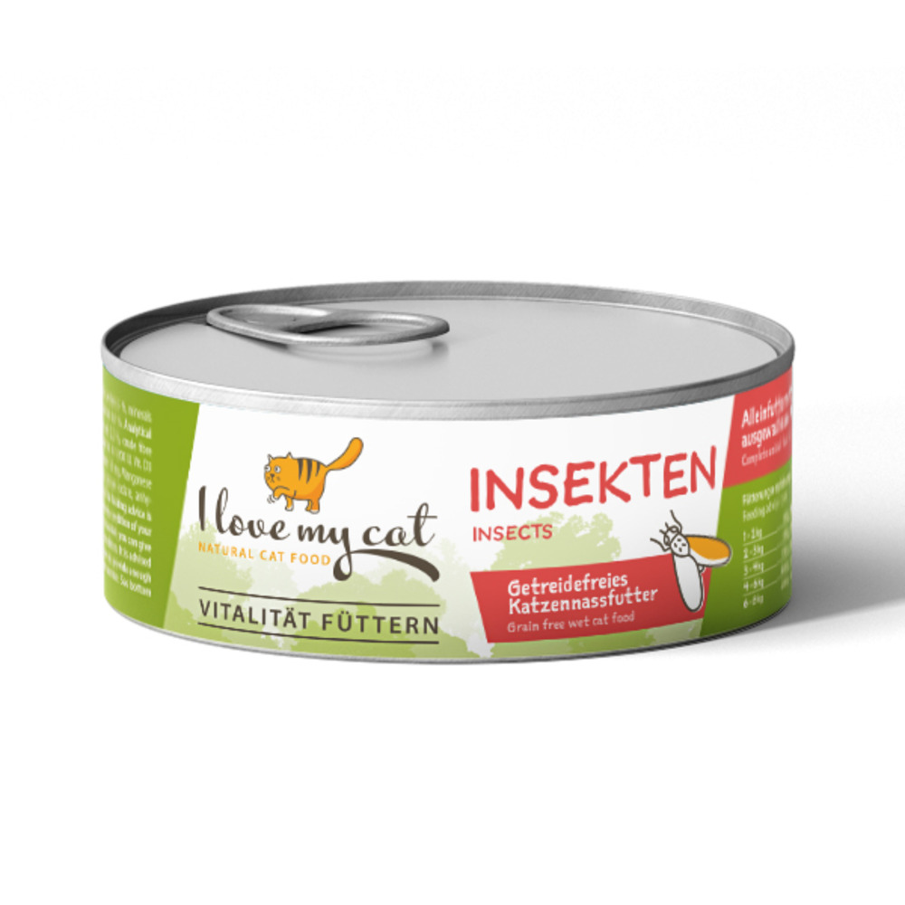 Nourriture humide pour chats avec insectes - 100g