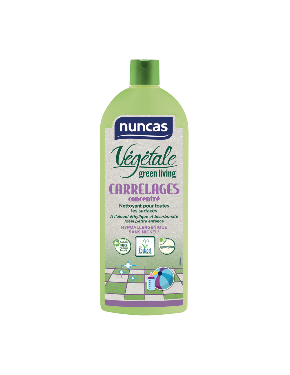 Carrelages concentré nettoyant toutes surfaces végétale 1l - nuncas