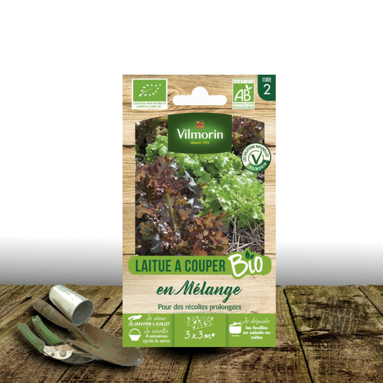 Graines de laitue à couper en mélange - sans traitement - vilmorin sachet