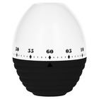 Original - le minuteur - minuteur rétro en forme d'œuf - action mécanique sans piles - réglable jusqu'à 60 minutes - reglisse