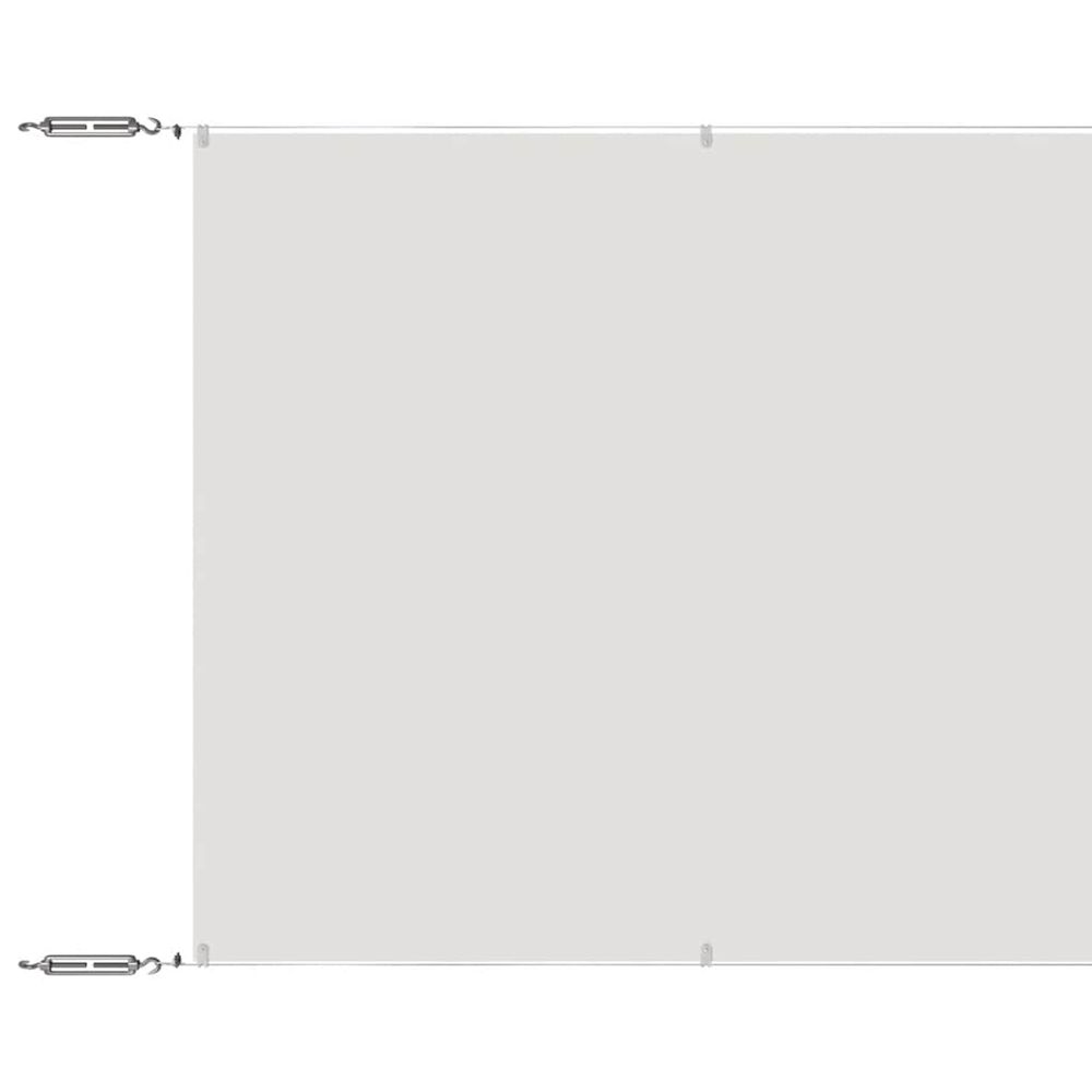 Auvent vertical blanc 60x800 cm tissu oxford