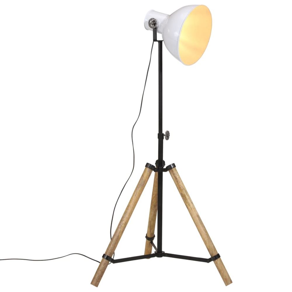 Lampadaire 25 w blanc 75x75x90-150 cm e27