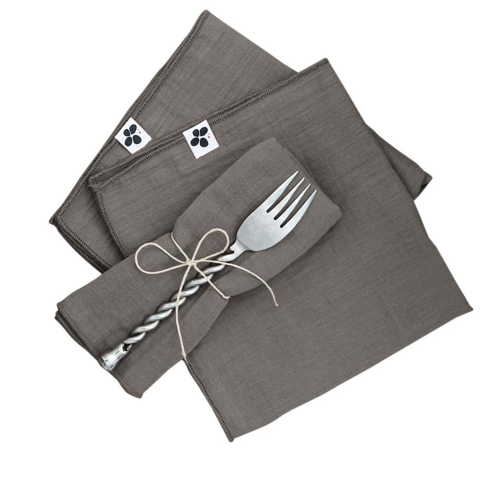 3 serviettes de table gaia