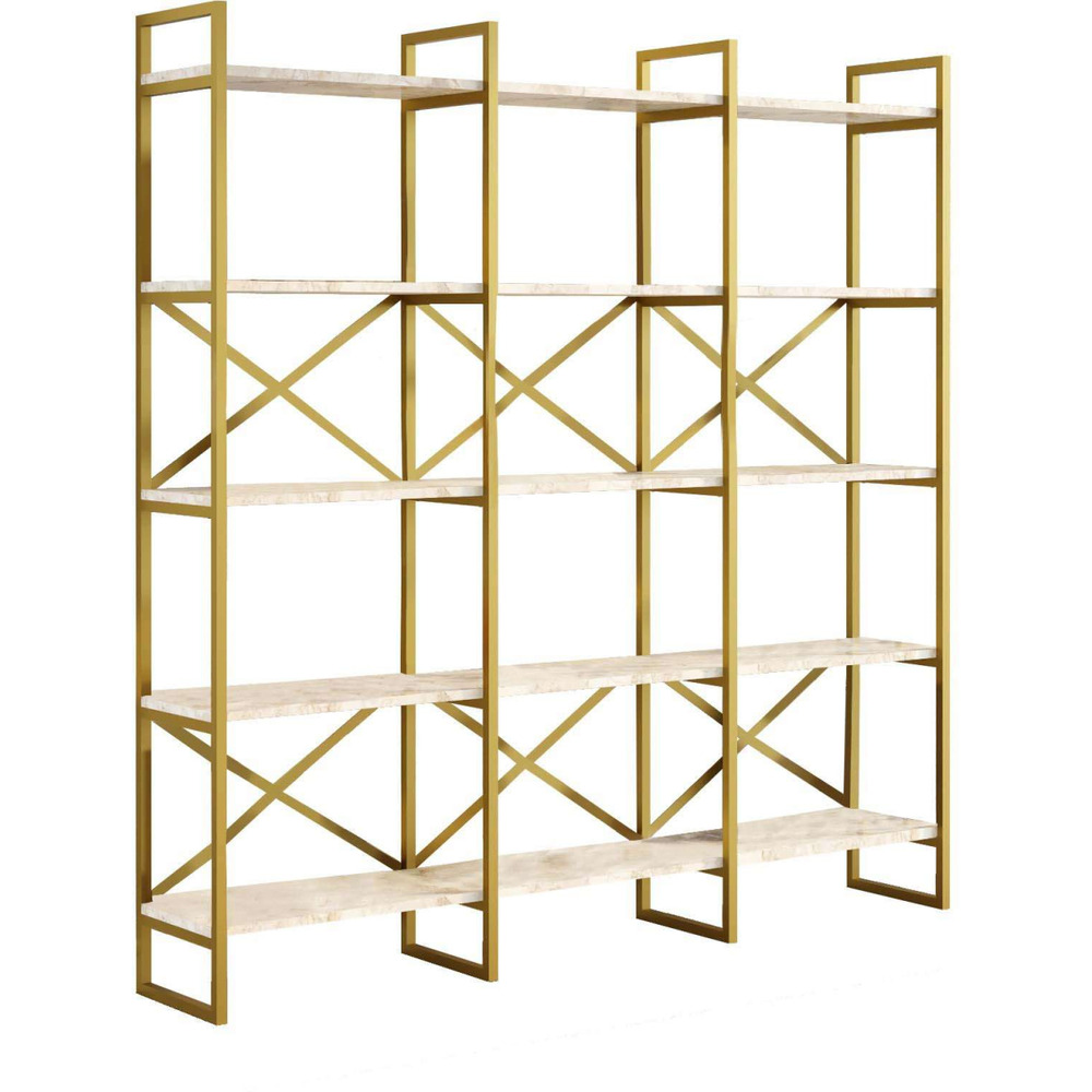 Etagère en aggloméré imitation marbre et métal vig