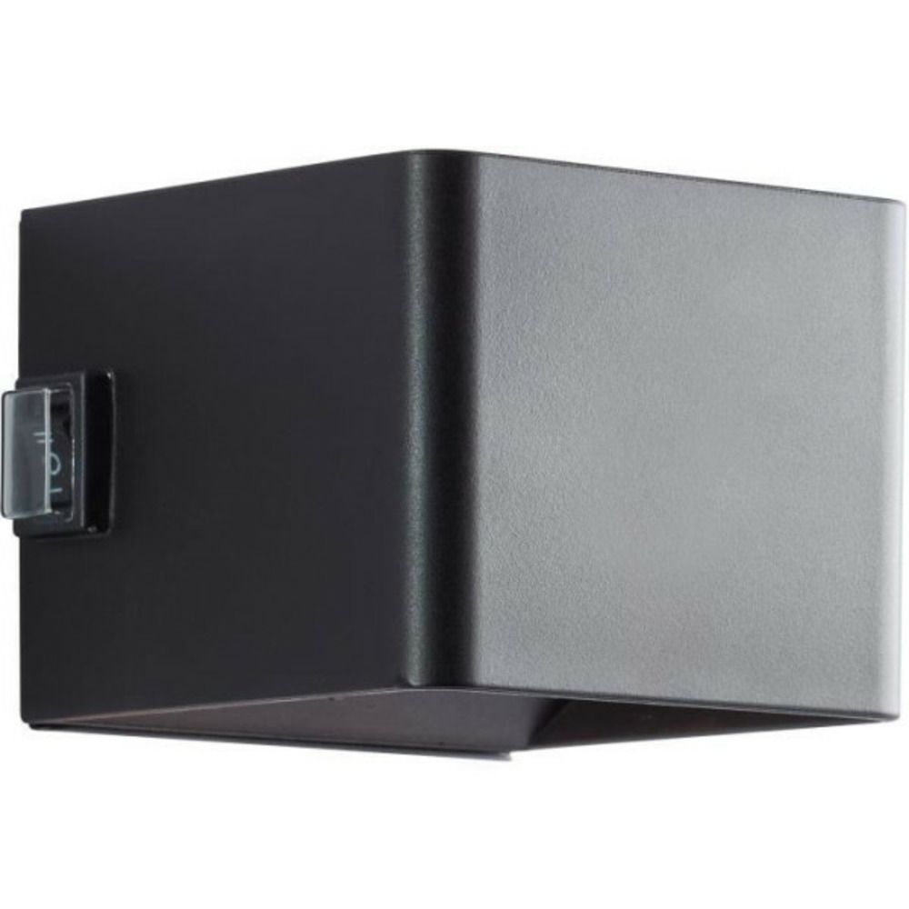 Applique magnétique d'extérieur - iseo - - rechargeable - noir - led - détecteur - 4w - 300lm - 3000k - usb
