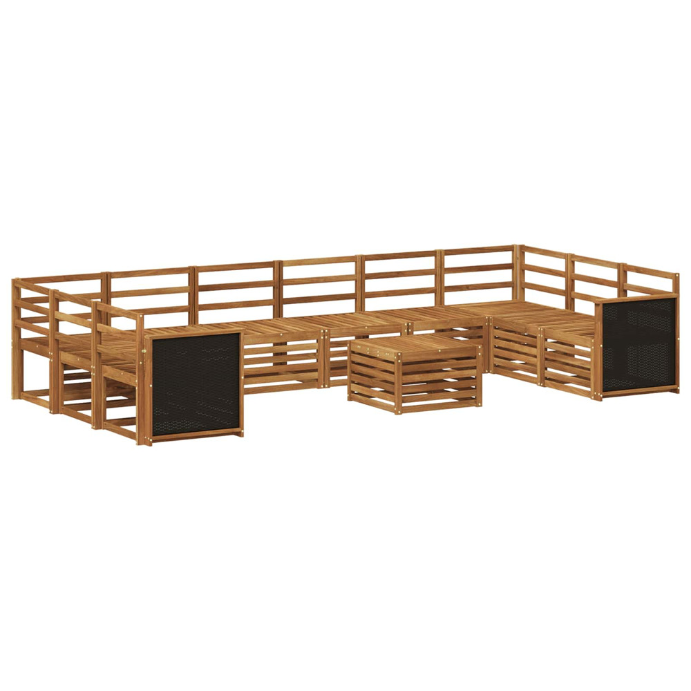 Ensemble de canapés d'extérieur 8 pcs naturel