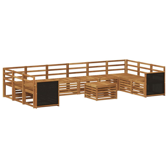 Ensemble de canapés d'extérieur 8 pcs naturel