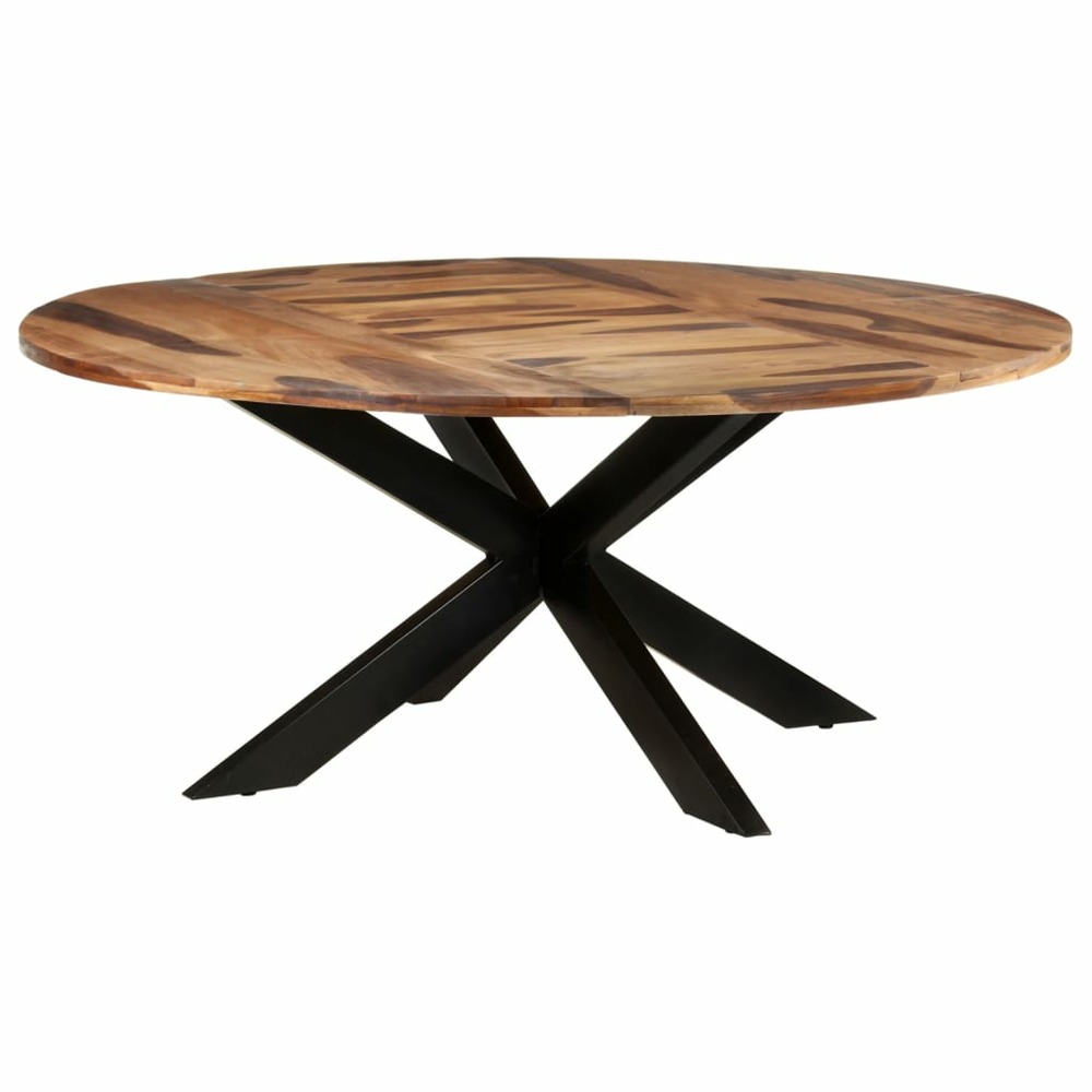 Table de salle à manger ronde 175x75 cm bois d'acacia