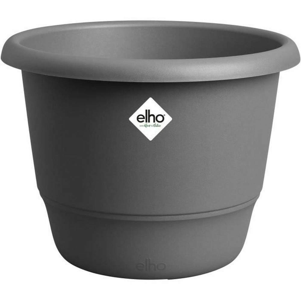 Pot de fleurs amiga rond 35 - noir ø 34.5 x hauteur 26 cm - extérieur 100% recyclé