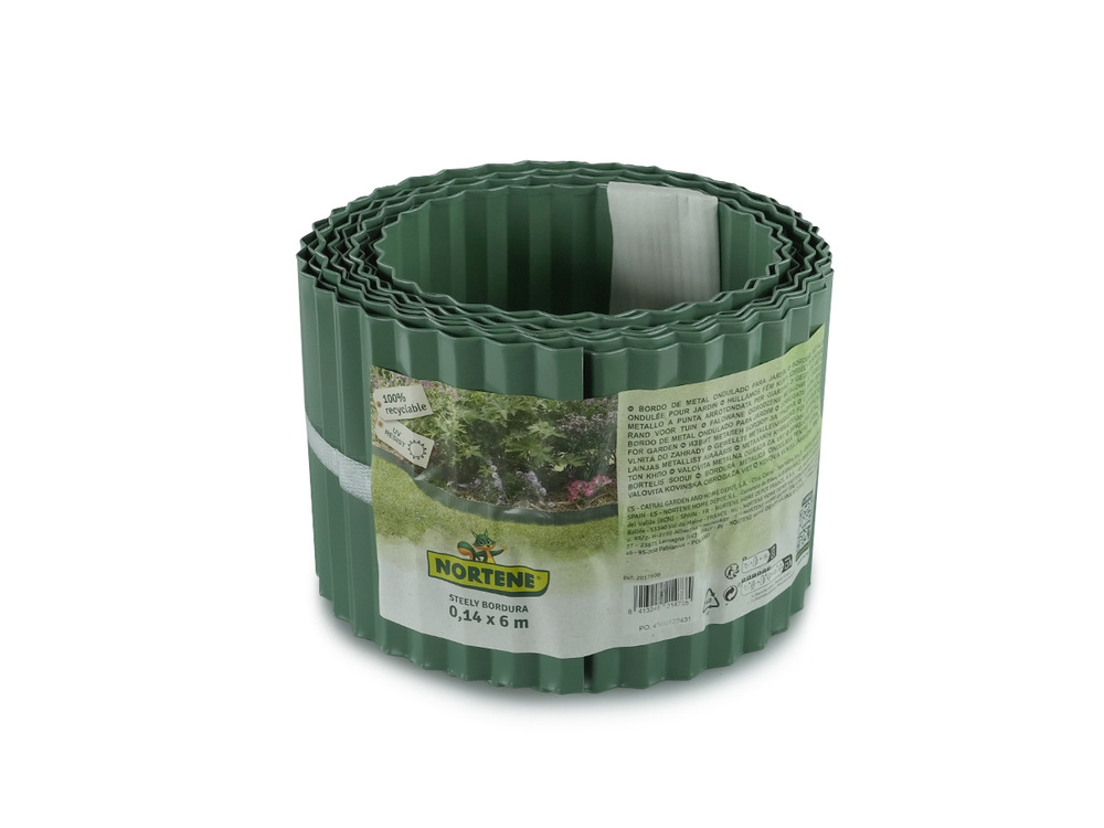 Bordure acier steely bordura - vert - 0,14 x 6 m