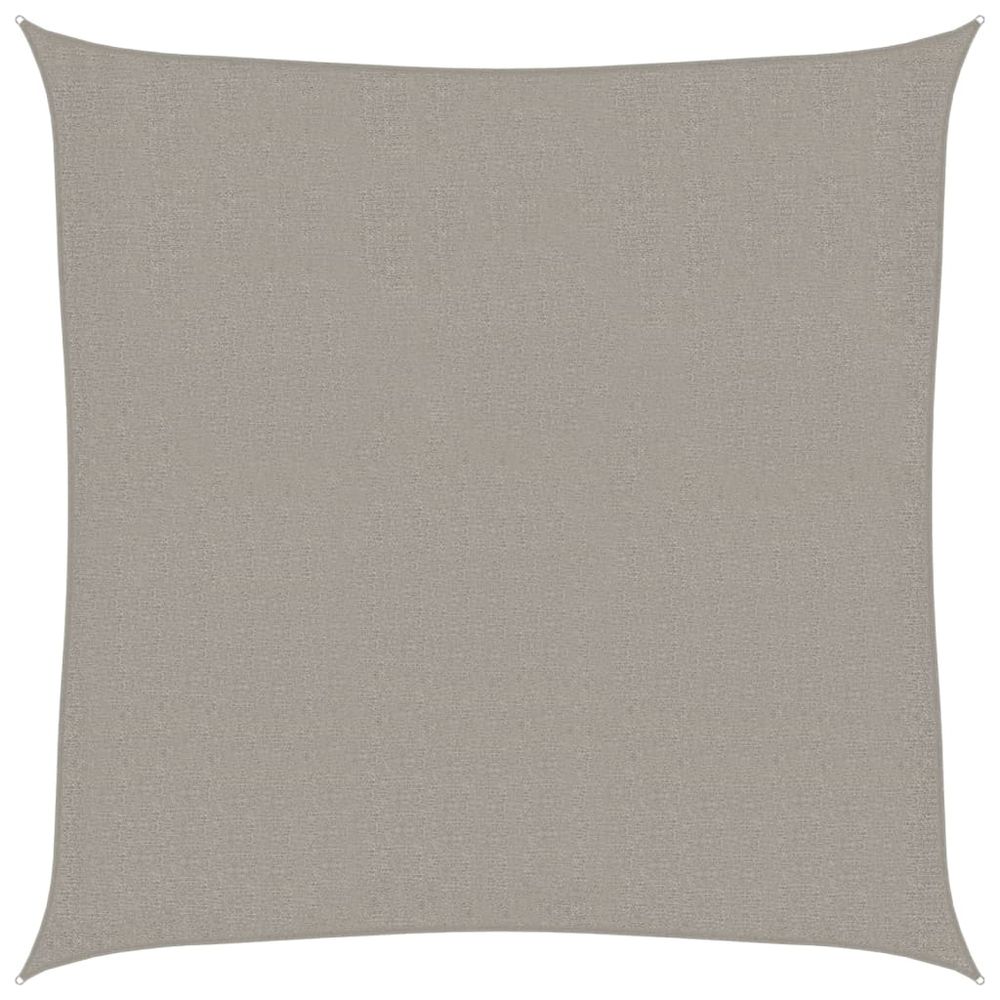 Voile d'ombrage 160 g/m² carré gris clair 2,5x2,5 m pehd