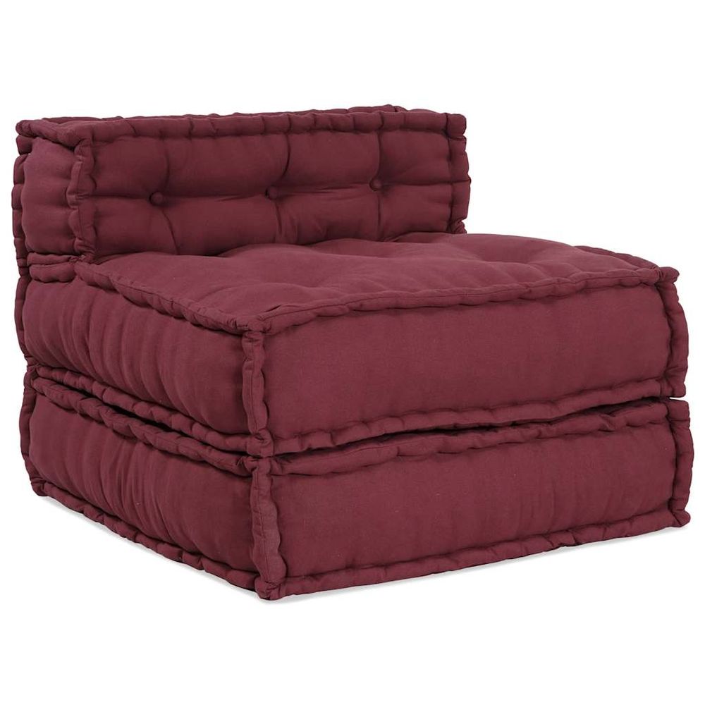 Canapé modulaire marron 70x70x54 tissu
