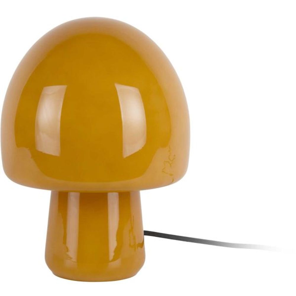 Lampe de table en verre gozar jaune