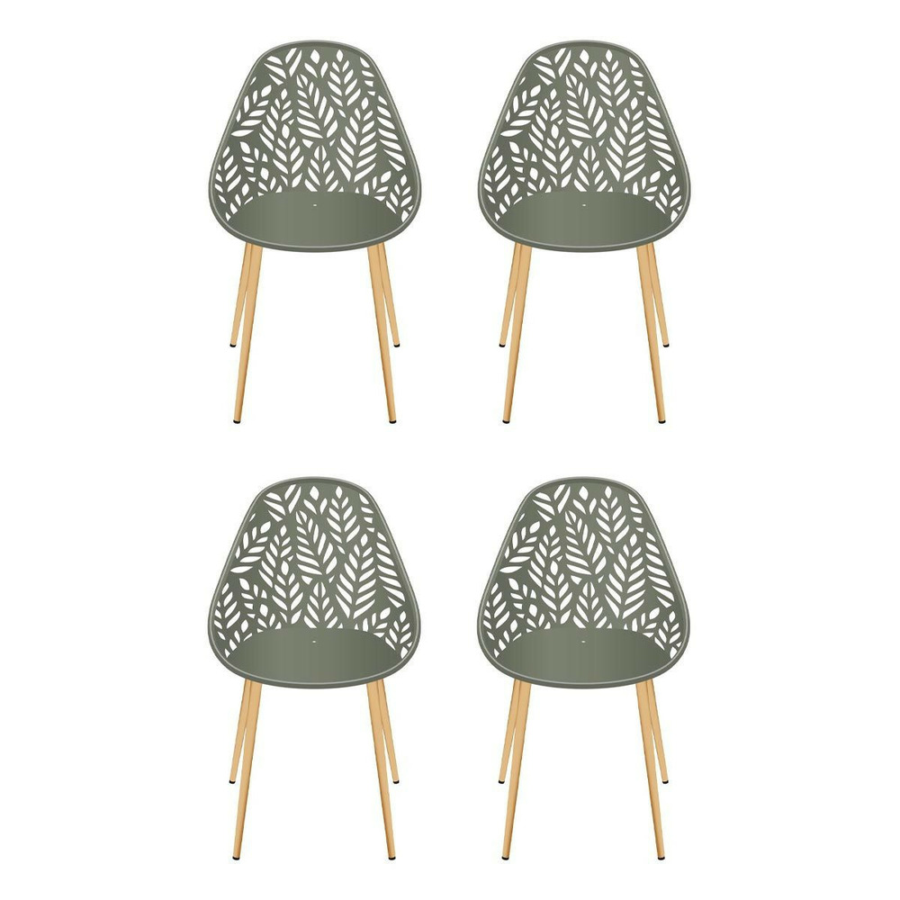 Lot de 4 chaises de jardin 