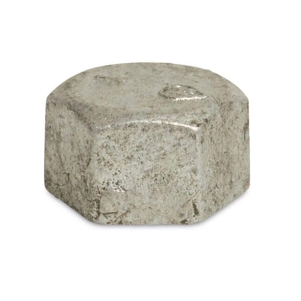 Capuchon fileté en fonte malléable, hexagonal, 1 1/2 pouce
