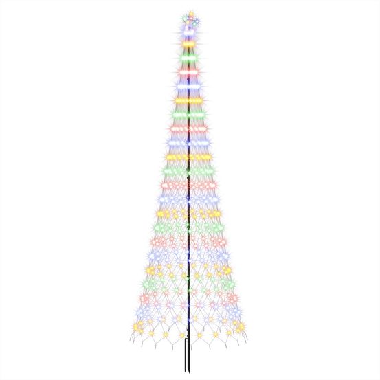 Arbre de noël led 400 cm 450 led multicolore fer noir