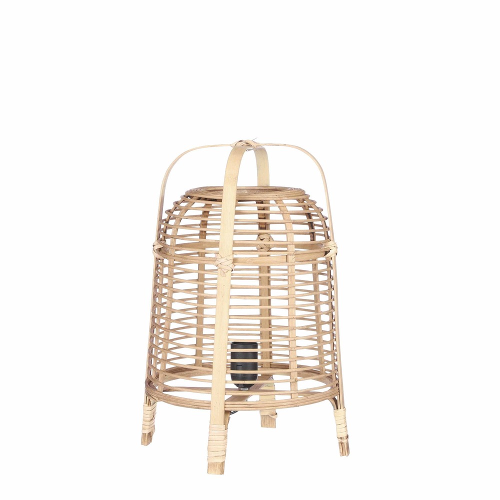 Mica decorations page lampe de table - h41 x ø27 cm - bambou - marron clair