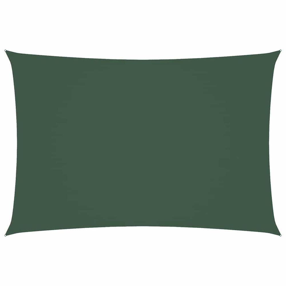 Voile de parasol tissu oxford rectangulaire 3x5 m vert foncé