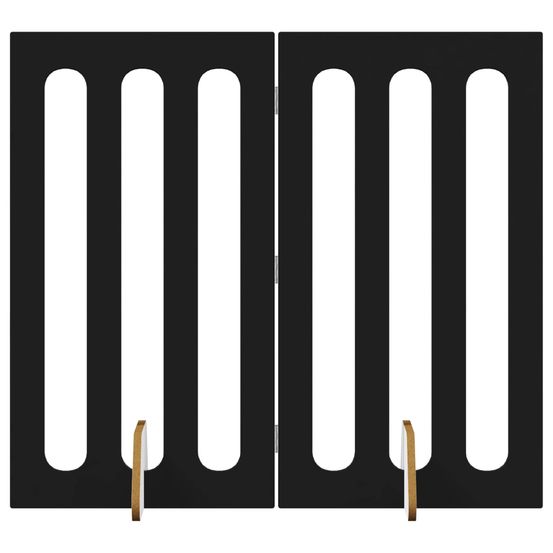 Clôture pliable pour animaux 2 pc chêne noir 100,5 x 38 x 90 cm