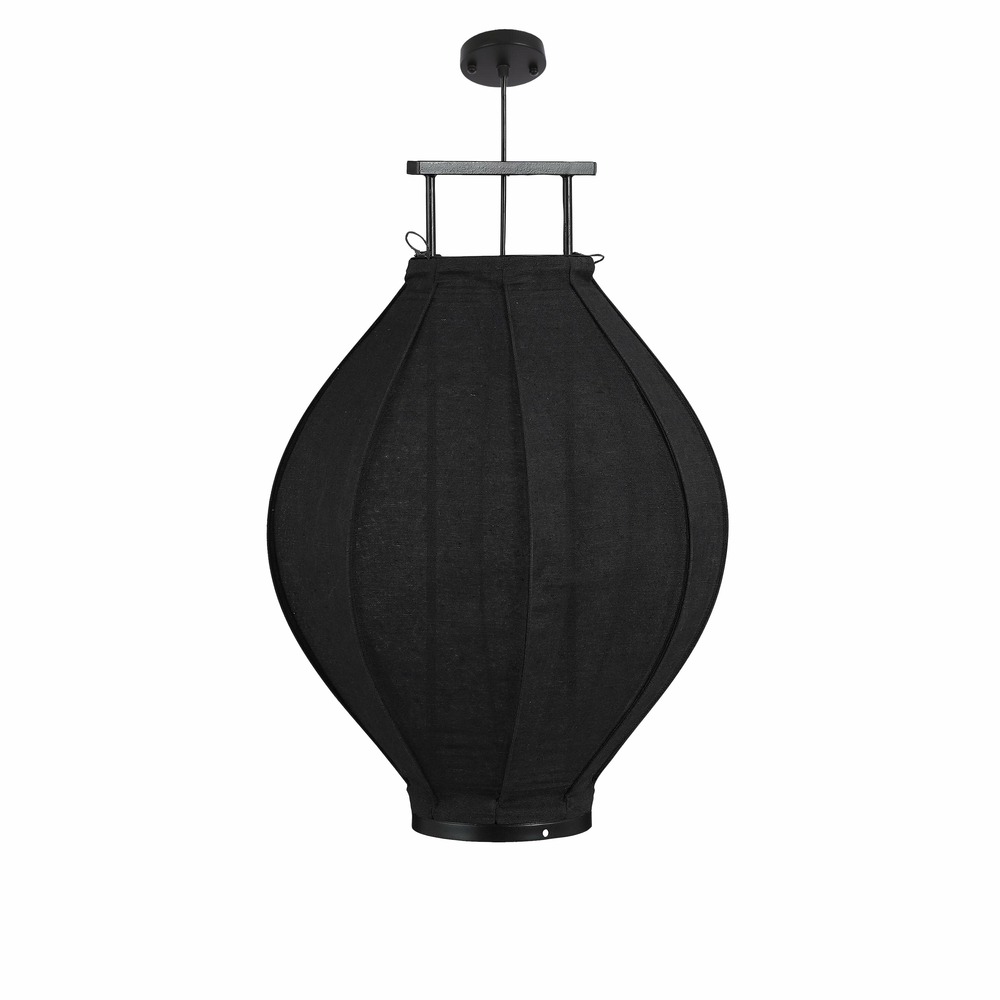 Mica decorations - suspension en lin noir