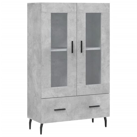 Buffet bahut commode armoire meuble de rangement organisateur cuisine salle de séjour salon haut 69,5 x 31 x 115 cm bois d'in