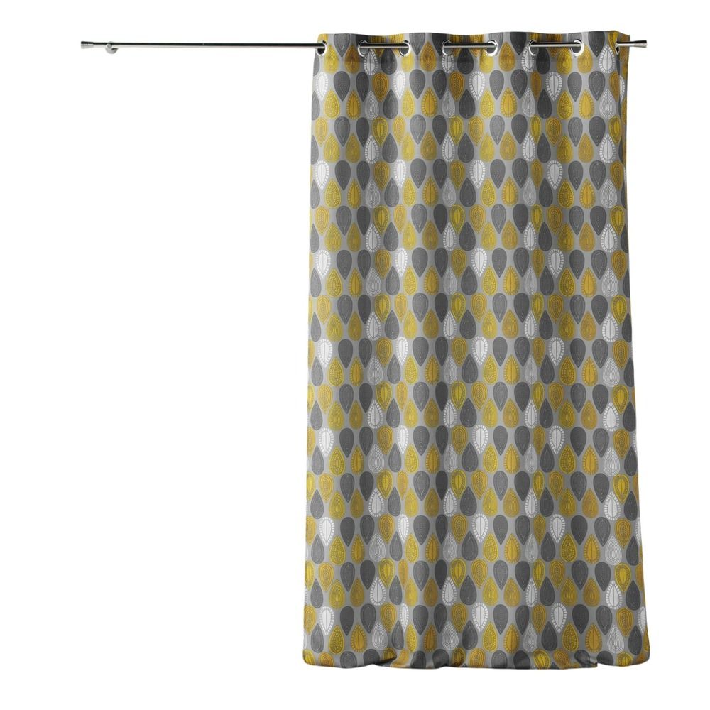 Rideau a oeillets polyester imprime palpito
