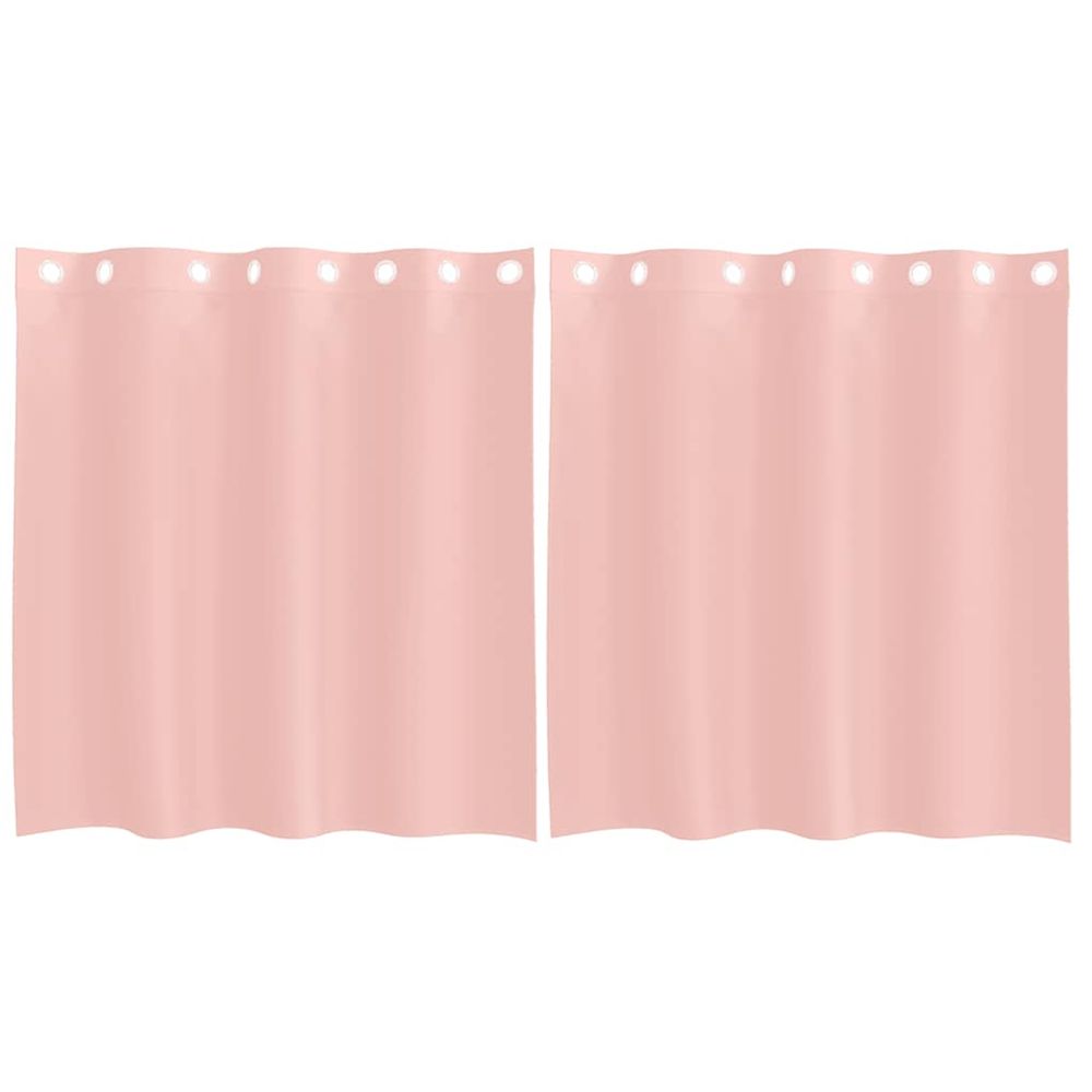 Rideaux en voile avec œillets 2 pcs rose 140x140 cm