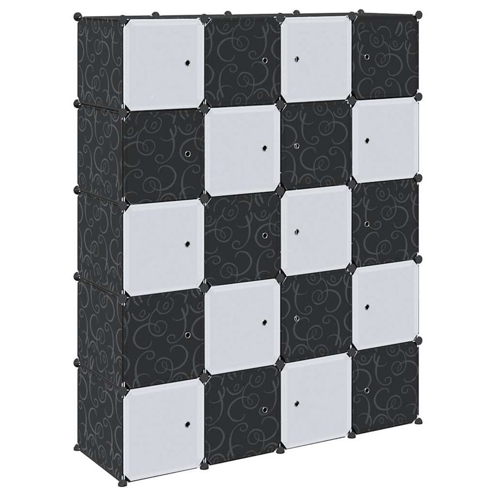 Cubes de rangement 20 pcs avec tiges de suspension pp