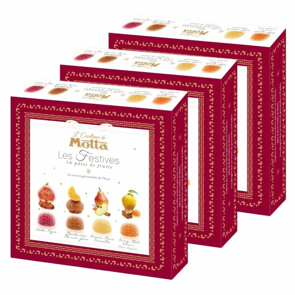Coffret de pâtes de fruits excellence les festives - motta