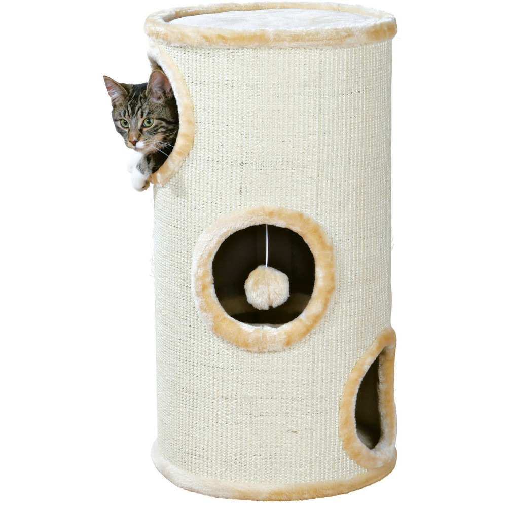 Arbre à chat tour samuel. Ø 37 cm x 70 cm de hauteur couleur beige. Pour ch