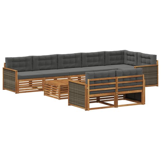 Ensemble de canapés d'extérieur 9 pc