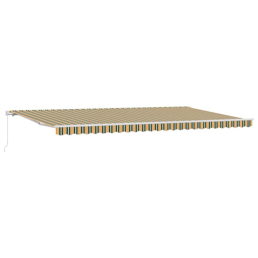 Auvent rétractable multicolore 600 × 300 cm